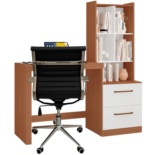 Kit Home Office: Escrivaninha Silvana e Cadeira Rivatti Office
