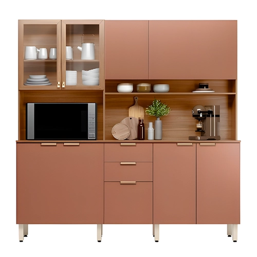 Armário de Cozinha Compacta Demóbile Amora 10 Portas e 2 Gavetas