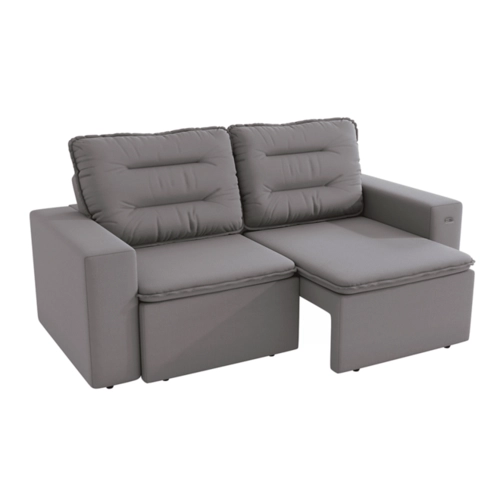 Sofá Kappesberg Classic Veludo 2 Lugares Retrátil e Reclinável