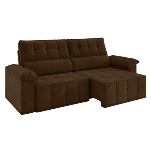 Sofá Best House Santorini 3 Lugares Reclinável e Retrátil