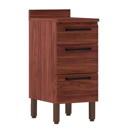 Balcão Kits Paraná Viv Concept 3 Gavetas com Tampo 40cm