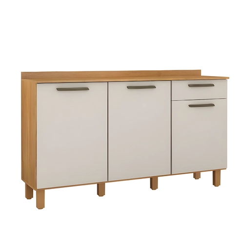 Balcão Valdemóveis Zafira 3 Portas e 1 Gaveta