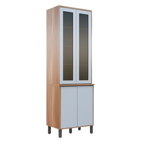 Paneleiro Valdemóveis Itália 4 Portas sendo 2 Portas com Vidro