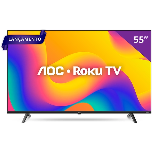 Smart TV AOC 55" UHD 4K HDR ROKU 55U7045