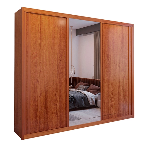Guarda-Roupa Casal Bom Pastor Dallas Soft 3 Portas 4 Gavetas e Espelho