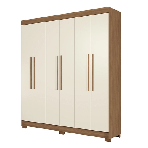 Guarda-Roupa Casal Santos Andirá Toledo 6 Portas 2 Gavetas