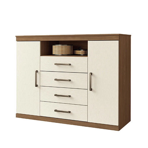Cômoda Santos Andirá Havana Master 2 Portas e 4 Gavetas