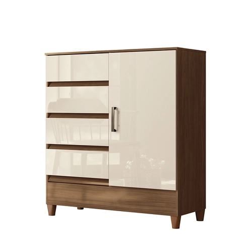 Cômoda Santos Andirá Fit 1 Porta e 4 Gavetas