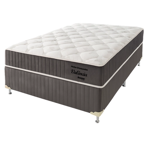 Cama Box Casal Bonno Valência Molas Ensacadas 138X188X71