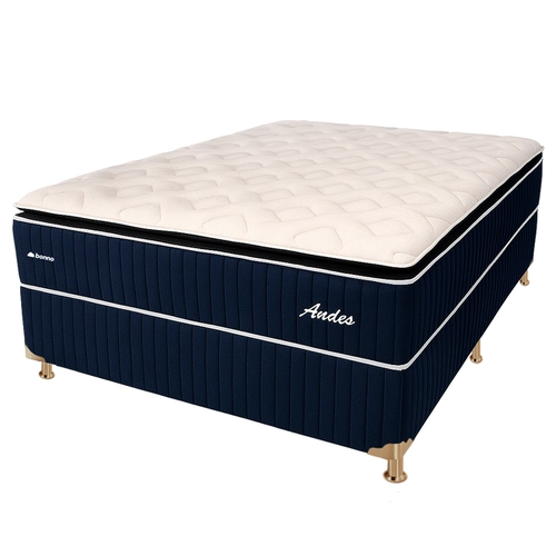 Cama Box Casal Bonno Andes New Molas Ensacadas 138X188X75