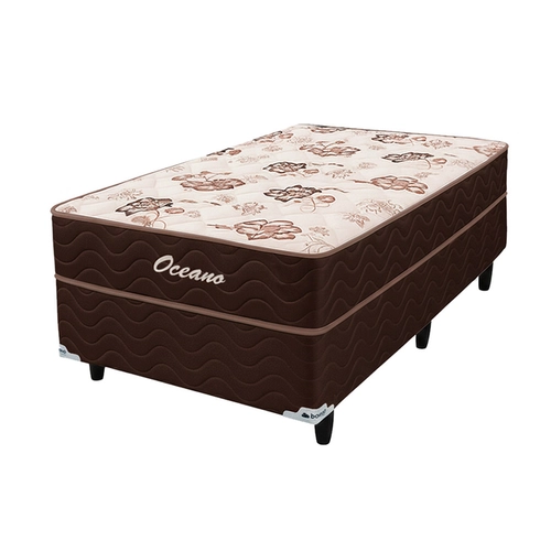Cama Box Solteiro Bonno Oceano Molas Ensacadas 88x188x66