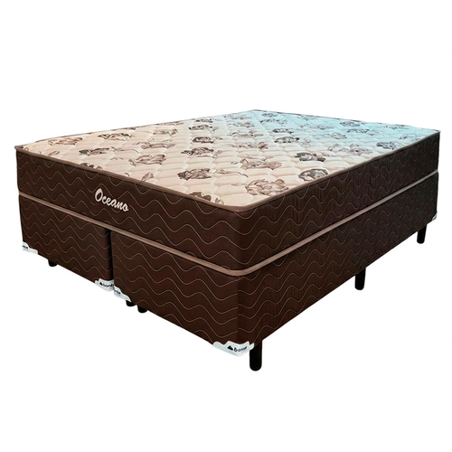 Cama Box Queen Bonno Oceano Molas Ensacadas 158x198x66