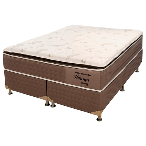 Cama Box Queen Bonno Florença Molas Ensacadas 158X198X71