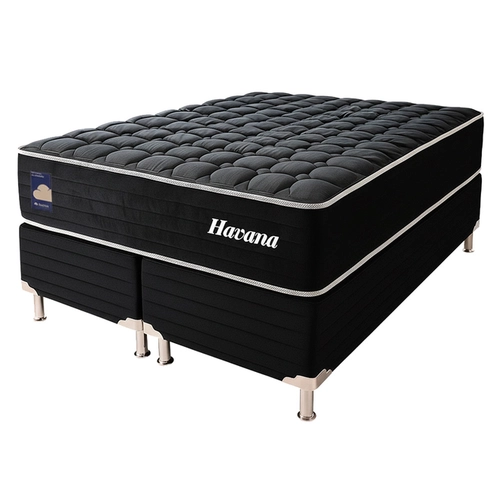 Cama Box Queen Bonno Havana Molas Ensacadas 158X198X78