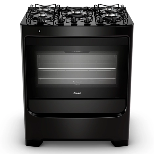 Fogão Consul 5 Bocas Glass CFS5VBE com Acendimento Automático