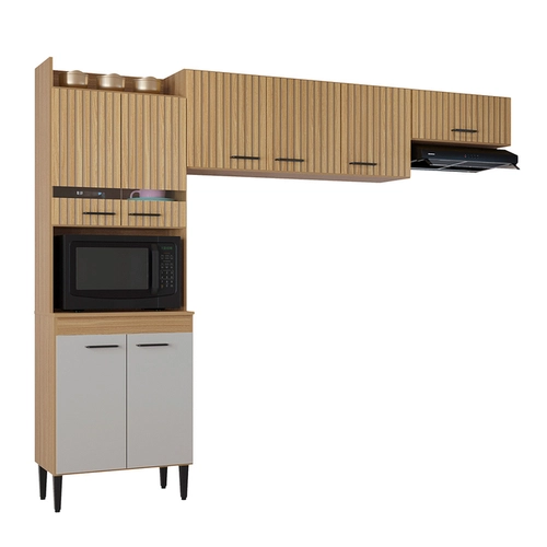 Armário de Cozinha Compacta Poquema Veneza 8 Portas