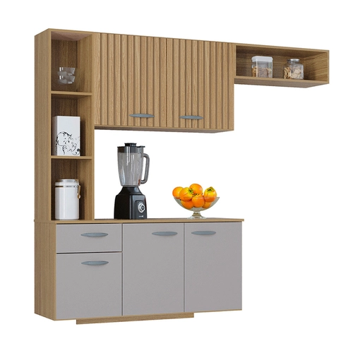 Armário de Cozinha Suspenso Poquema Isis 5 Portas 1 Gaveta