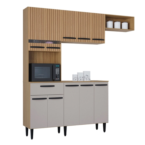 Armário de Cozinha Compacta Poquema Dora 10 Portas 1 Gaveta