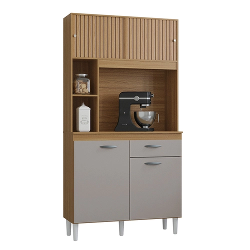 Armário de Cozinha Compacta Poquema Duda 4 Portas 1 Gaveta