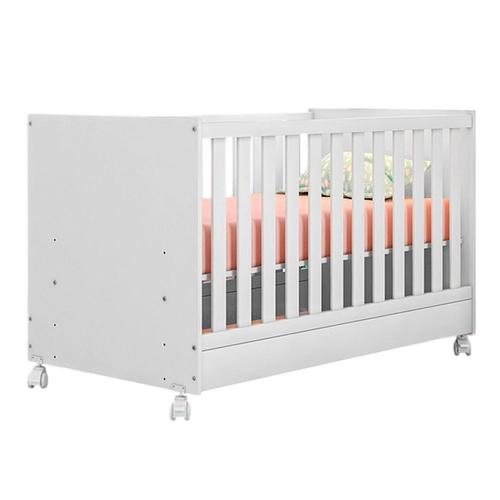 Berço Mini Cama Qmovi Doce Sonho com Rodízio