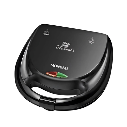 Grill e Sanduicheira Elétrica Mondial Fast Grill Sandwich S-12