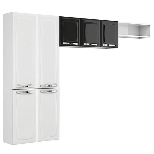 Armário de Cozinha Modulada Itatiaia Rose 7 Portas e Nicho