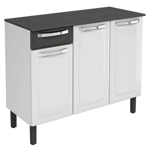 Balcão Itatiaia Rose 3 Portas 1 Gaveta