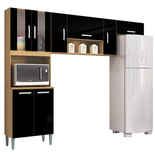 Armário de Cozinha Modulada Poquema Lavínia 8 Portas