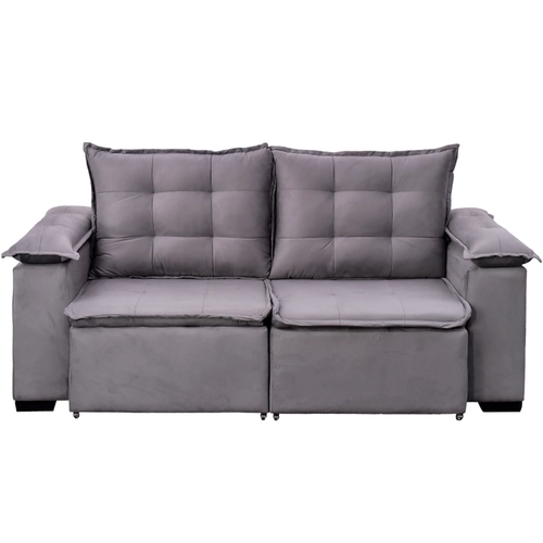 Sofá Abílio Estofados Moscou Light Jolie Retrátil e Reclinável