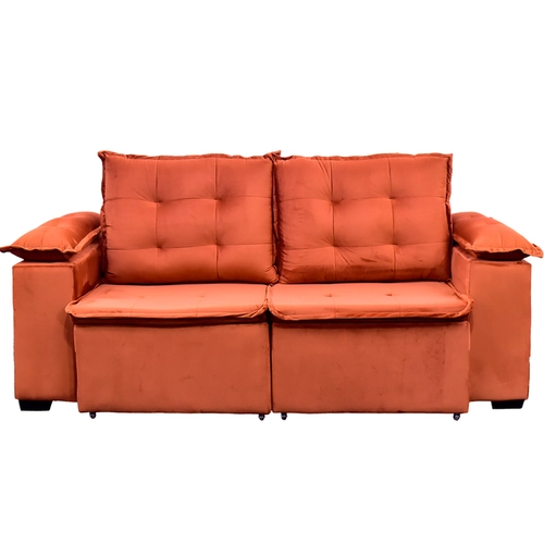 Sofá Abílio Estofados Moscou Light Jolie Retrátil e Reclinável