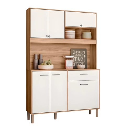 Armário de Cozinha Compacta Nicioli Erva Doce 6 Portas 1 Gaveta