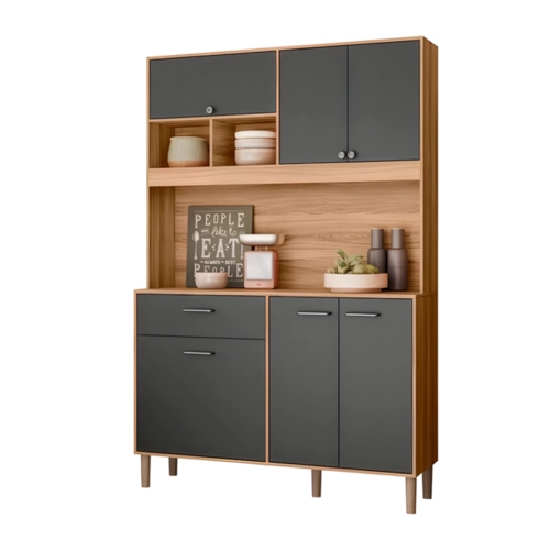 Armário de Cozinha Compacta Nicioli Erva Doce 6 Portas 1 Gaveta