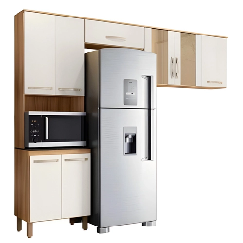 Armário de Cozinha Compacta Nicioli Fit 8 Portas