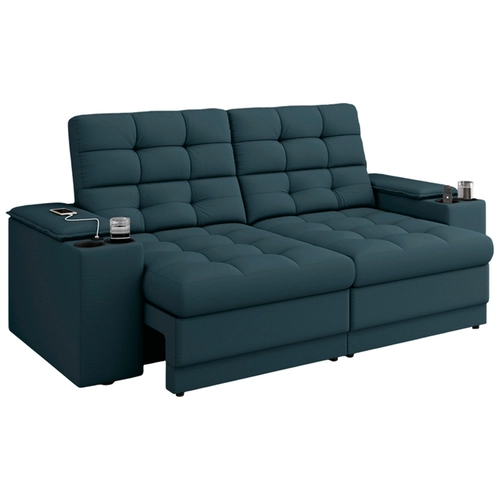 Sofá Best House Confort 3 Lugares Retrátil e Reclinável