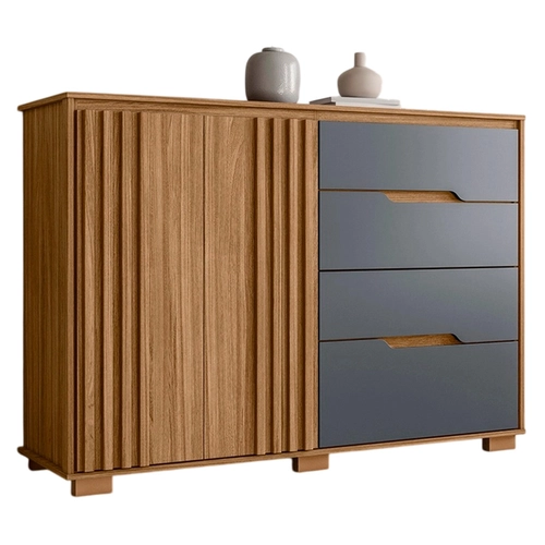 Cômoda Moval Texas 2 Portas 4 Gavetas