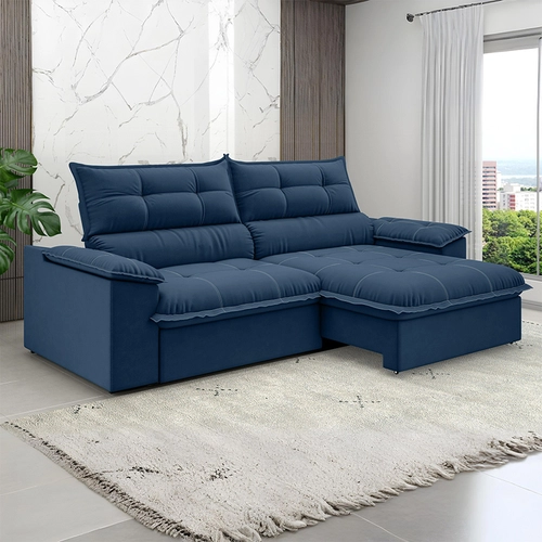 Sofá Best House Venetto 4 Lugares Retrátil e Reclinável