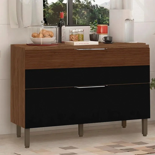 Balcão Kit's Paraná Viv Luz 1 Porta e 1 Gaveta