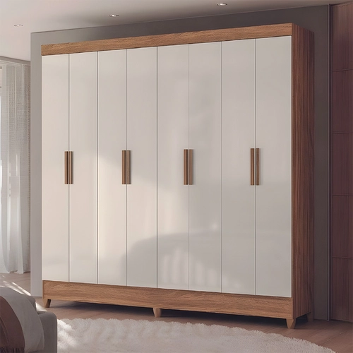 Guarda-Roupa Casal Moval Marajó 8 Portas 2 Gavetas