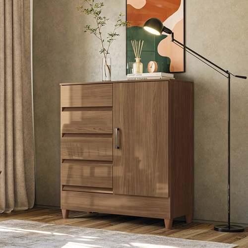 Cômoda Santos Andirá Fit 1 Porta e 4 Gavetas