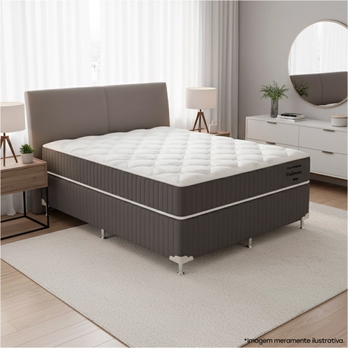Cama Box Casal Bonno Valência Molas Ensacadas 138X188X71