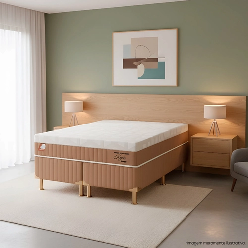 Cama Box Queen Bonno Kyoto Molas Ensacadas 158X198X69