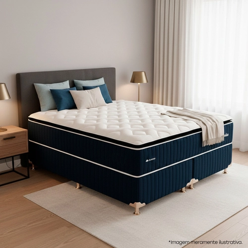 Cama Box Queen Bonno Andes New Molas Ensacadas 158X198X75