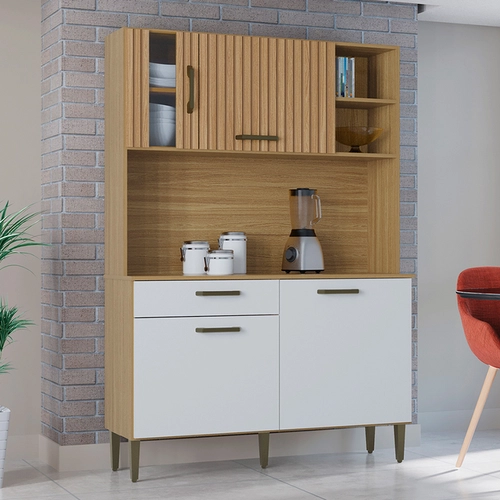 Armário de Cozinha Compacta Poquema Verona 4 Portas 1 Gaveta