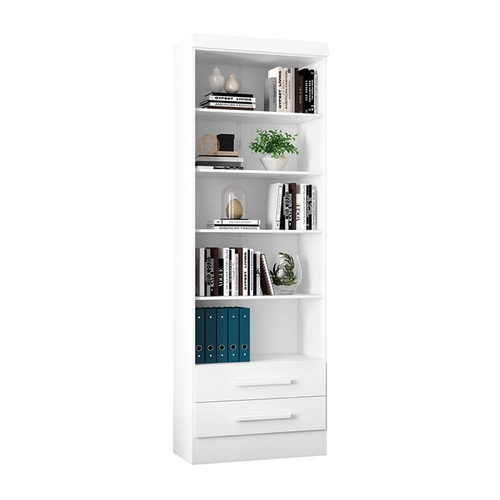 Livreiro Multiuso Qmovi com 2 Gavetas