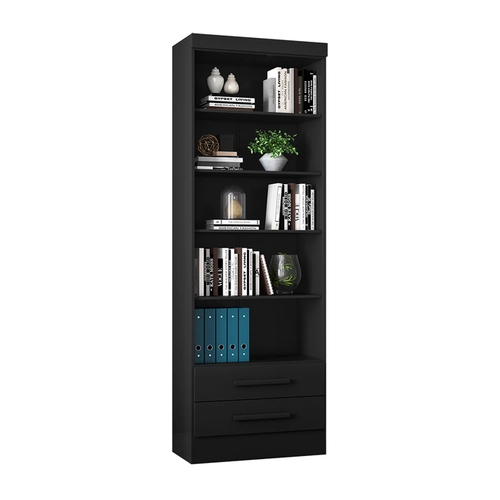 Livreiro Multiuso Qmovi com 2 Gavetas