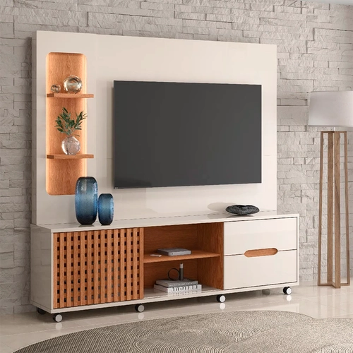 Estante Home Lukaliam Brise com LED Para TV 70 Polegadas