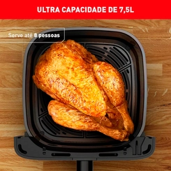 Fritadeira Elétrica Sem Óleo Air Fryer Arno 7,5L AFM7