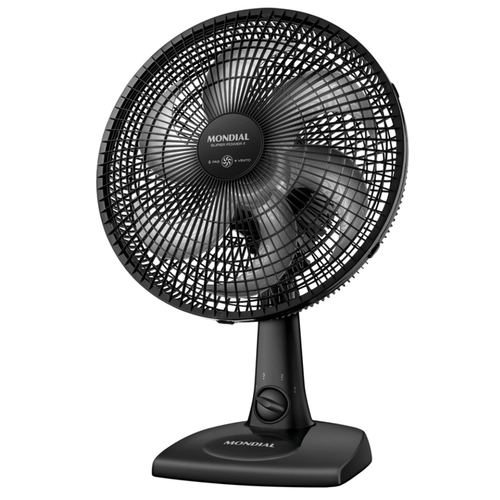 Ventilador de Mesa Mondial 30cm NVSP30B2 com 6 Pás e 3 Velocidades