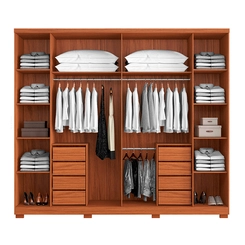 Guarda-Roupa Casal Aramóveis Canadá 6 Portas 8 Gavetas