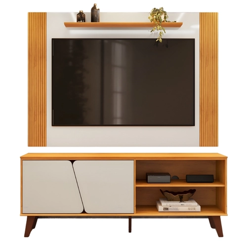 Rack e Painel DJ Móveis Mark para TV até 65"